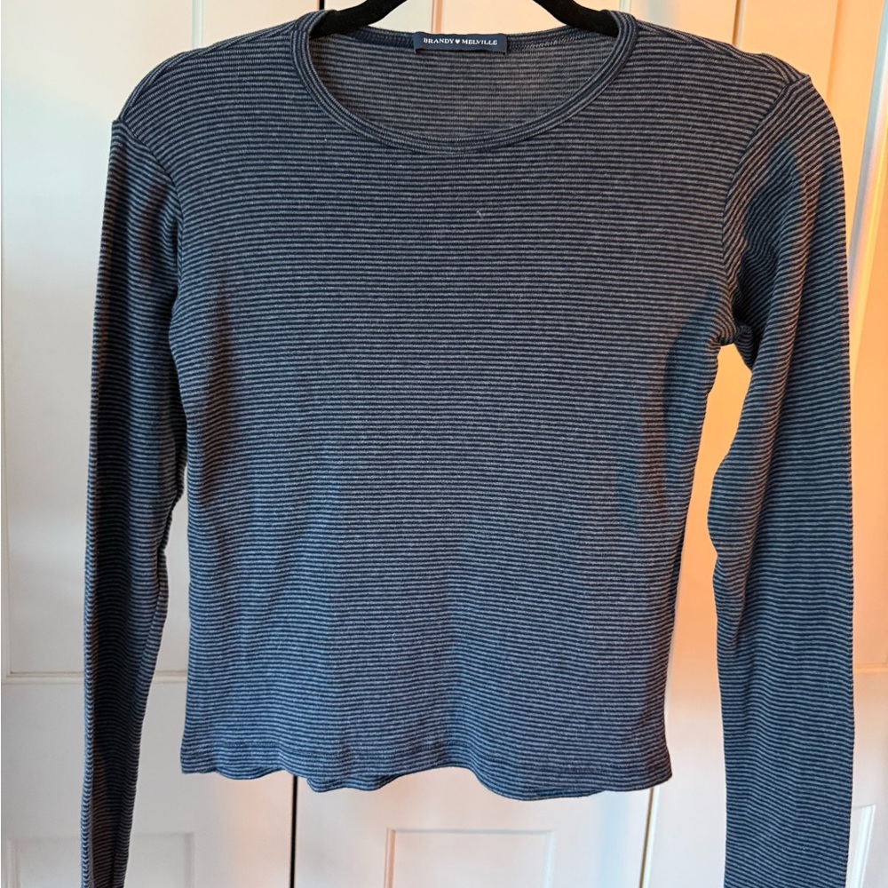 Banana Republic Women's Black Striped Top